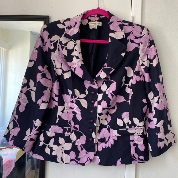 AMANDA SMITH. Print Jacket. Size 14 - Picture 1 of 4